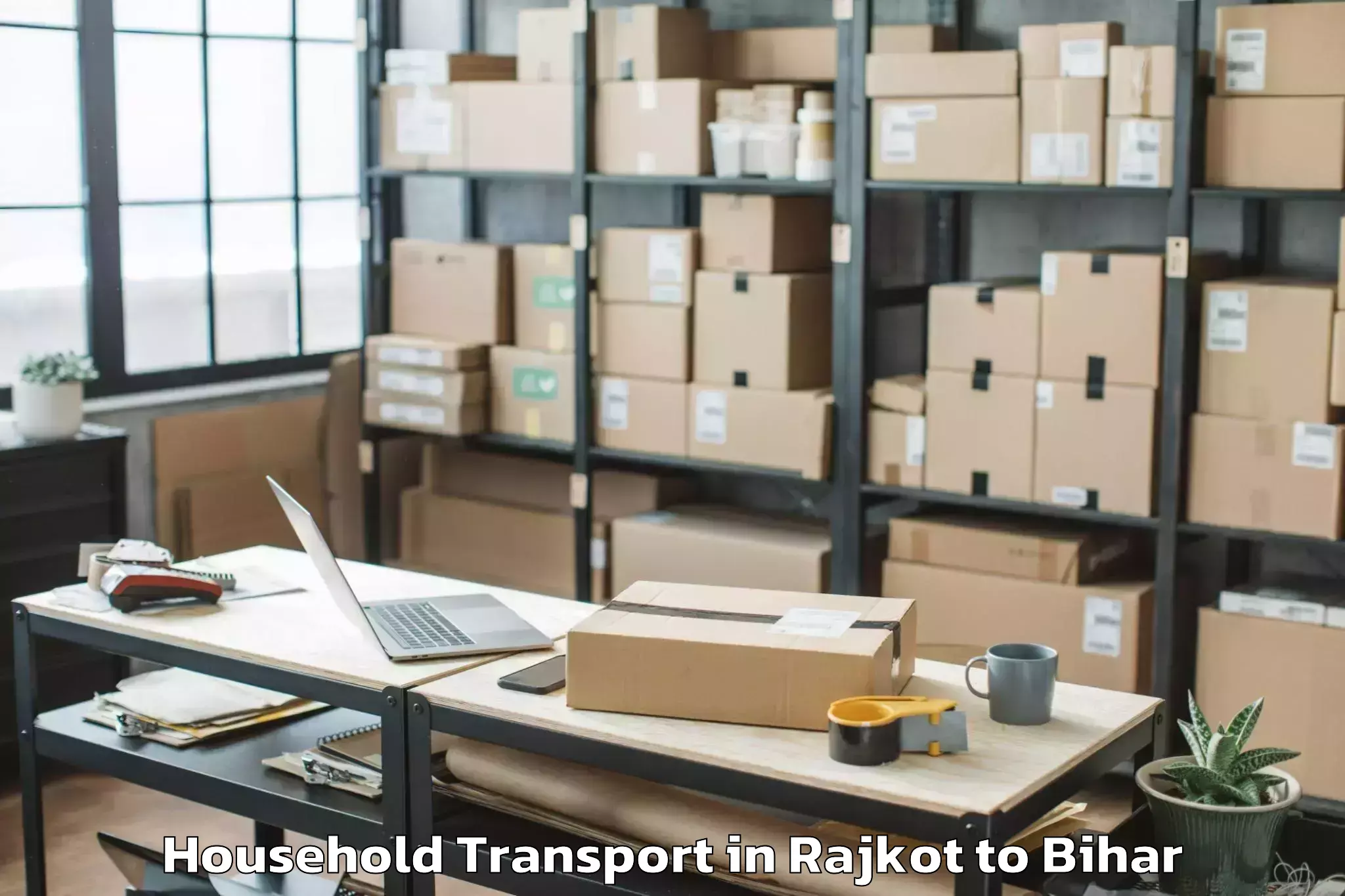 Affordable Rajkot to Bazpatti Household Transport